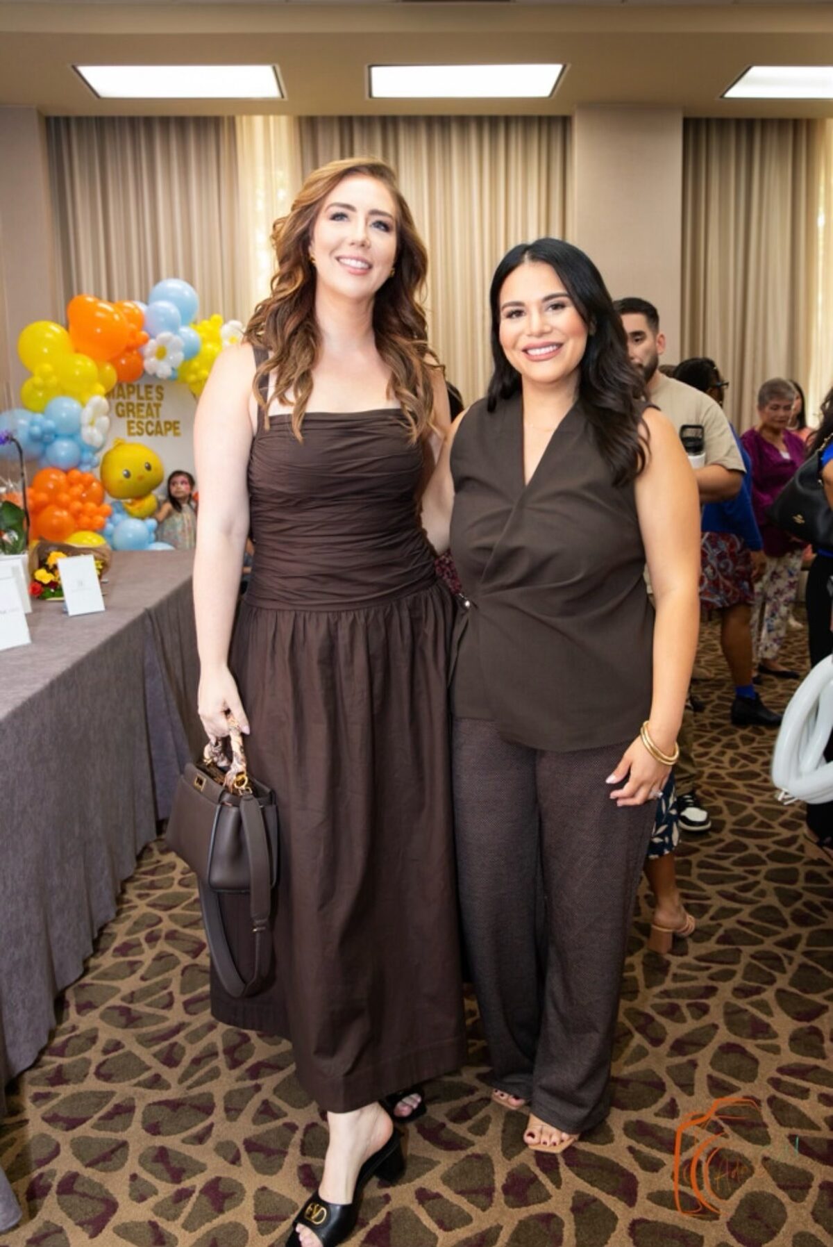 Alice with Amanda Markham at the launch event
